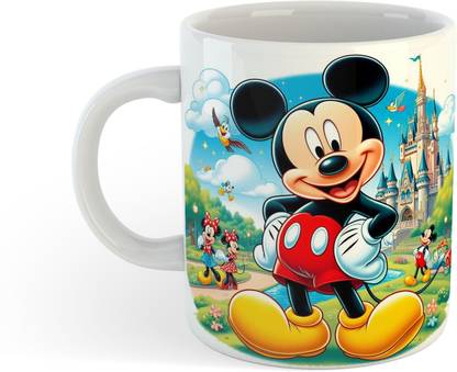 UNIARAWALAS Mickey Mouse Minnie Mouse M2 Ceramic Coffee Mug