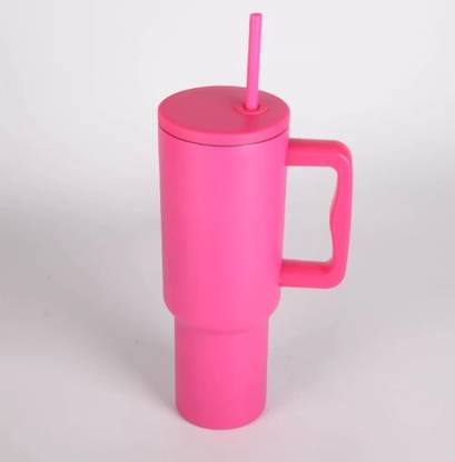 Ojra Tumbler with Handle and Straw Lid Water Bottle Travel Coffee Cup Hot &Cold Stainless Steel Tumbler