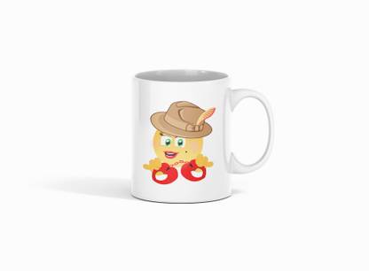 HopOffer See The Handcuff Emoji- Emoji Printed Coffees For Emoji Lovers Ceramic Coffee Mug
