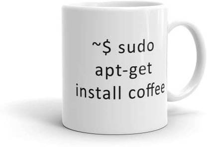 HUMWE Sudo apt-get Install Linux Shell Command - for Software Engineer Linux Lover Ceramic Coffee Mug
