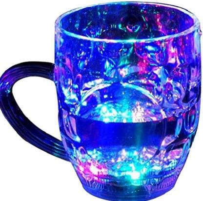 PFN LED light flashing cup multi colour lighting Plastic Mason Jar