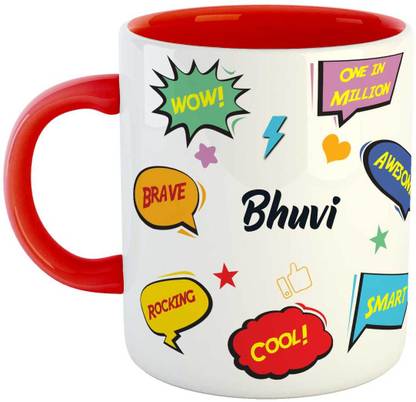 Impresion Bhuvi Coffee Cup Birthday Gift for Daughter, Son, Sister, Brother, Name -Bhuvi Ceramic Coffee Mug
