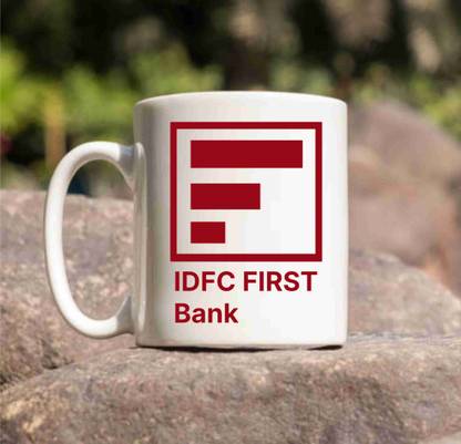 Balloonistics IDFC FIRST BANK LOGO CoffeeMug for Gift and Choice for Kids Friends Ceramic Coffee Mug