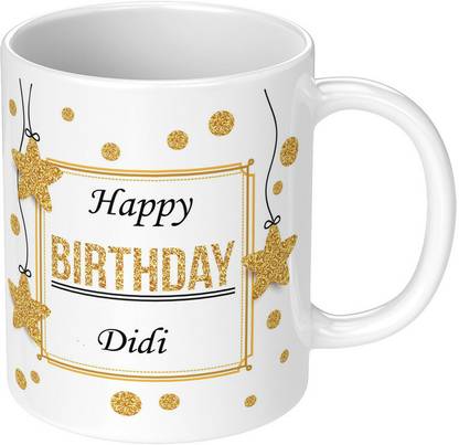 Printwala Happy Birthday Didi Birthday For Sister Behan Badi Behan Choti Behan(D-29) Ceramic Coffee Mug