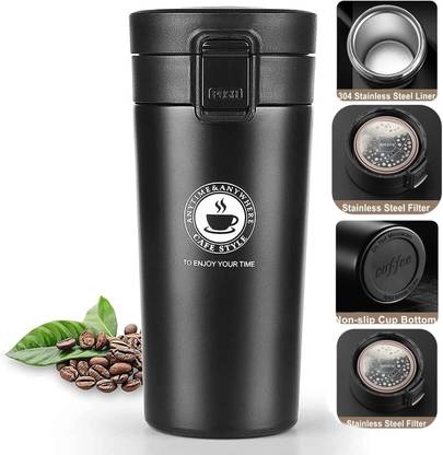 KAVANA Vacuum Insulated Travel Coffee/Tea Flask ,Stainless Steel Coffee for office Stainless Steel Coffee Mug