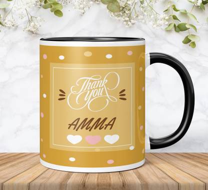 NH10 DESIGNS Thankyou Amma Printed Cup Gift For Amma Family Birthday Gift TY3TM 02 Ceramic Coffee Mug