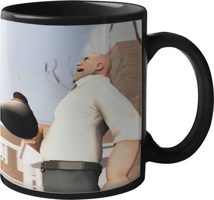 FOKAT Women Funny Meme Premium Printed For Coffee, Tea | Black Ceramic Coffee Mug