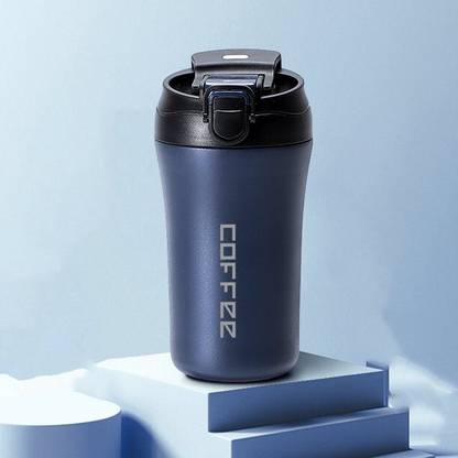 YELONA Coffee, Tumbler with 2-in-1 Flip Up Straw&Sip Lid Stainless Steel Tumbler