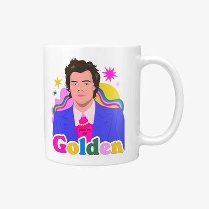 craft maniacs HARRY STYLES BEST CARTOON ART 330 ML WHITE MUG FOR HARRY STYLE LOVERS Ceramic Coffee Mug