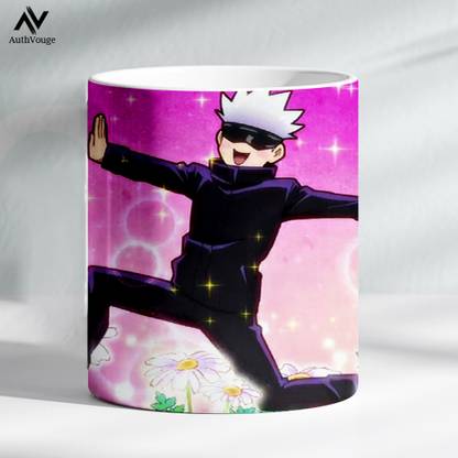 AuthVouge Anime Satoru Gojo Printed Milk Ceramic Coffee Mug