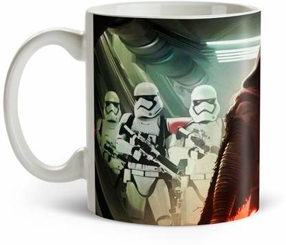 ON TREND Star Wars Death Vader Design Printed Ceramic Coffee Mug