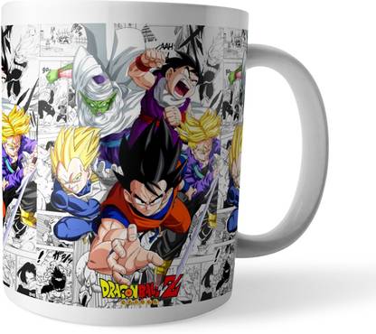 Morons Dragon Ball Z-Goku Anime Group Photo Ceramic Coffee Mug