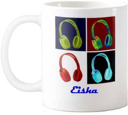 Exocticaa Happy Birthday Gift for Eisha Music 013 Ceramic Coffee Mug