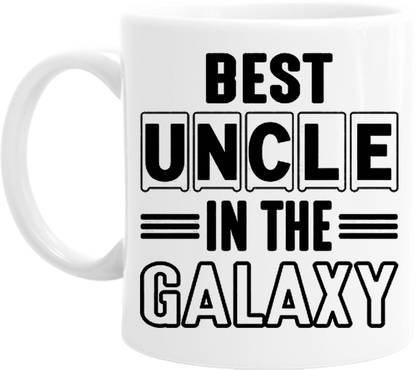 printsbea Printed Best Uncle In the Galaxy Quotes Ceramic Coffee UF5 Ceramic Coffee Mug