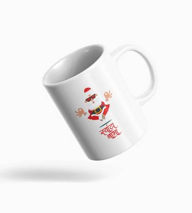 REVAMAN Marathi Santa Coffe Design Best Gift For Friend Boys Girls Ceramic Coffee Mug