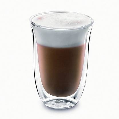 Baskety Double Wall Insulated Glass Espresso Cups, 270ml Pack of 1 i09 Glass Coffee Mug