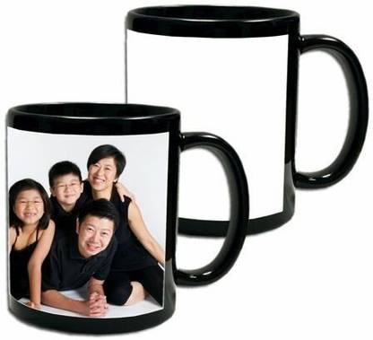 beautric personalized black patch mug for birthday, anniversary gift Ceramic Coffee Mug