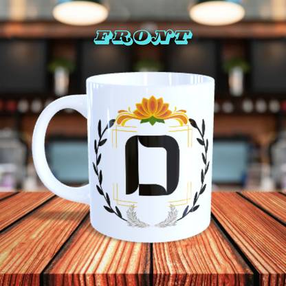 प्रिंटफंज़ NAME FIRST WORD design coffee mug (350 ml) (mug alphabet D1 D सिरेमिक मग