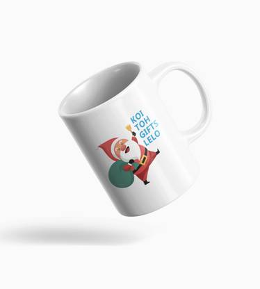 NarayaniCollectionss Santas Special Delivery: Koi Tho Gift Lelo Coffee Gift for Friends Ceramic Coffee Mug