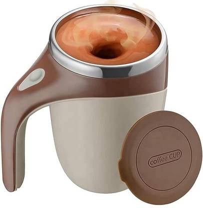 VALLIANZ Self-Stirring Travel Plastic, Stainless Steel Coffee Mug