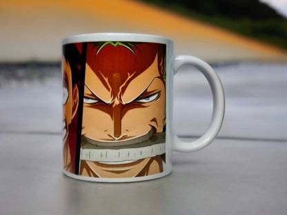 MAprints Anime printed coffee mug,350 ml, Best for gifts one piece anime printed mugs Ceramic Coffee Mug