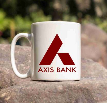 Balloonistics AXIS BANK LOGO CoffeeMug for Gift and Return Gift Choice for Kids Friends Ceramic Coffee Mug