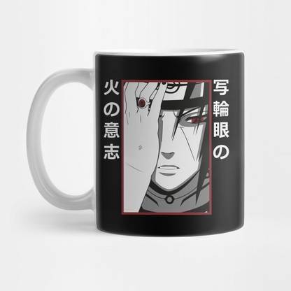 craft maniacs ITACHI UCHIHA THE WARRIOR BOY PRINTED 330 ML WHITE MUG FOR ITACHI LOVERS Porcelain Coffee Mug