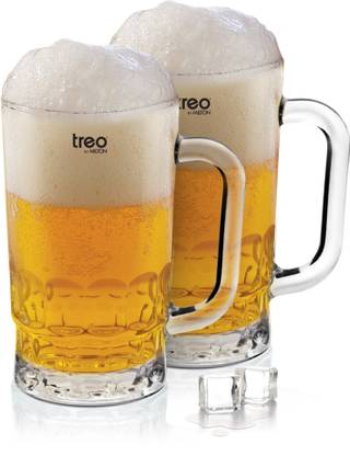 TREO GUSTO COOL Glass Beer Mug