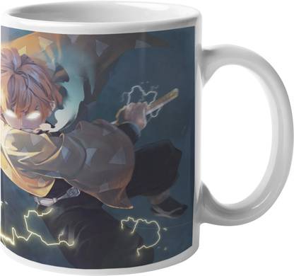 Manga Shop Zenitsu Agatsuma Demon Slayer Thunder Of Breath Anime Hard Quality Cup For Tea Ceramic Coffee Mug
