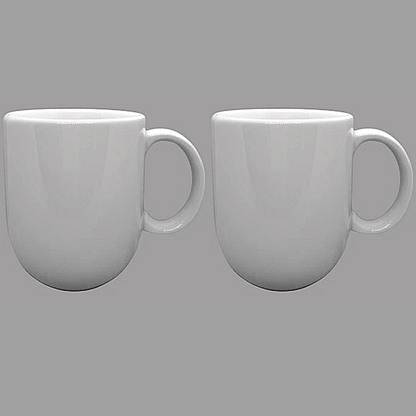 Ariane Coupe White Fine Porcelain Coffee Mug