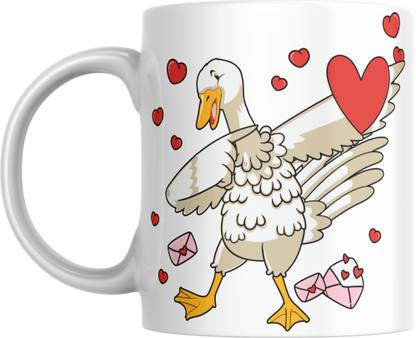 THE MUG STORE Cute Duck Dab Ceramic Coffee Mug
