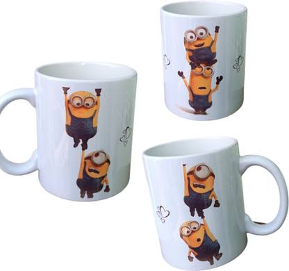 ALL HAIL Minions Anime Cartoon Character 325 Ml Print All Over Ceramic Coffee Mug