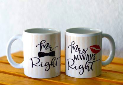 India Gardening Ceramic Travel Home Tea Coffee Cup for Gifts Pack of 2 Ceramic Coffee Mug