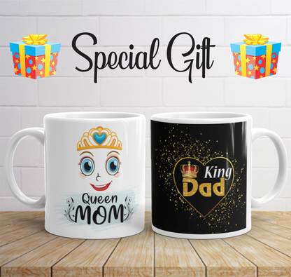 Artgenics MOM & DAD 1224 Ceramic Coffee 325ml. Ceramic Coffee Mug