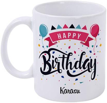 epheriwala Happy Birthday KARASU /Birthday Gifts Printed Ceramic Coffee Mug