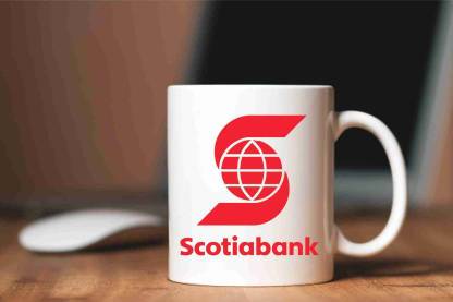 ForYouu For You Designed White Glossy Nova Scotia Bank Printed Coffee Tea Ceramic Coffee Mug