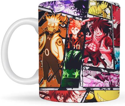 Replix Anime Printed Coffee Mix Anime Ceramic Cup for Boys for Gifting Ceramic Coffee Mug