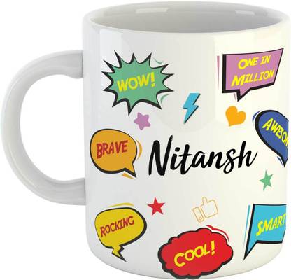 ARTBUG Nitansh Name Ceramic Coffee Mug