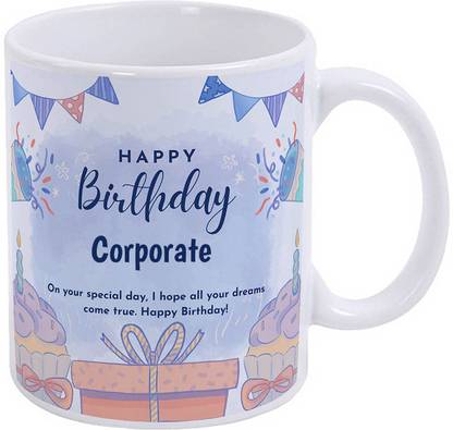 GIFTUATION Happy Birthday Corporate / Gift for Birthday Ceramic Coffee Mug