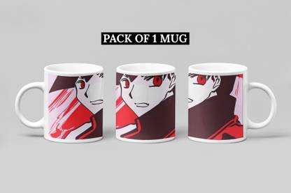TIKLUP Kisaragi Shintaro, Anime, Red Printed Cup for Girls, Boys, Anyone Ceramic Coffee Mug