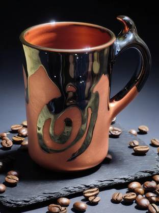 AKB Designer Glossy Finish Coffee Ceramic Coffee Mug