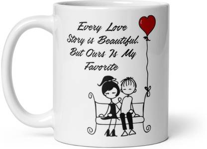 Avi Bazar " I Love You this Much " Printed Coffee For Your Lover/Girlfriend/Boyfriend Ceramic Coffee Mug