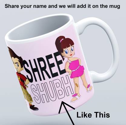 Print My Vibe Custom RAKHI NAME mug, Personalized photo mug, Picture mugs, Custom text mug-N Ceramic Coffee Mug