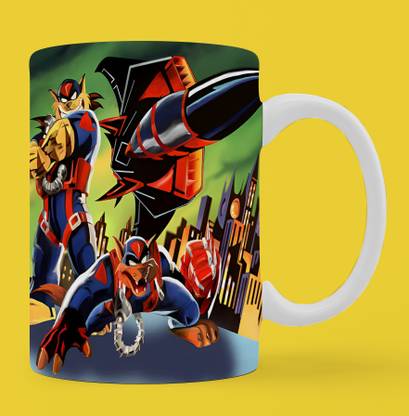 Print My Vibe Anime SWAT Kats Printed Coffee Anime Ceramic Cup for friends for Gifting Ceramic Coffee Mug