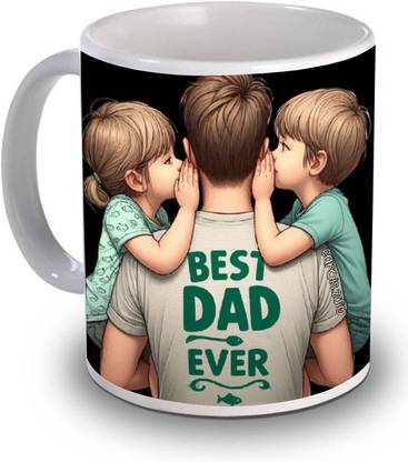 Uniquetreasures BEST DAD BABY Ceramic Coffee Mug