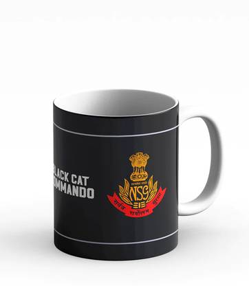 MITTRA Indiacraft NSG Commando Ceramic Coffee Mug