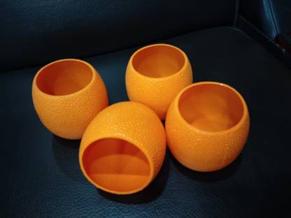 GuruShan vintage orange cups Plastic Coffee Mug