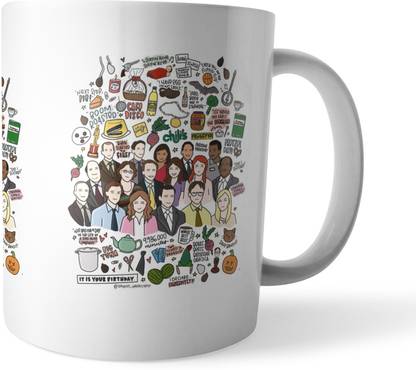 Morons Dunder Mifflin - The Office Tv Series Merchandise D8 Ceramic Coffee Mug
