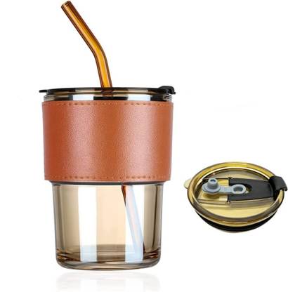 JDKRETAILS SHIPPER MUG 400ML STRAW BROWN Glass Tumbler