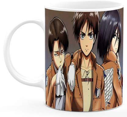 BYSR FASHION MIKASA ACKERMAN PRINTED MUG (PACK OF 01) AD-456 Ceramic Coffee Mug
